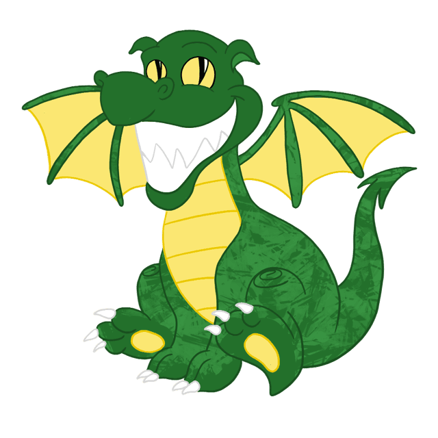 The Battleground Dragons mascot