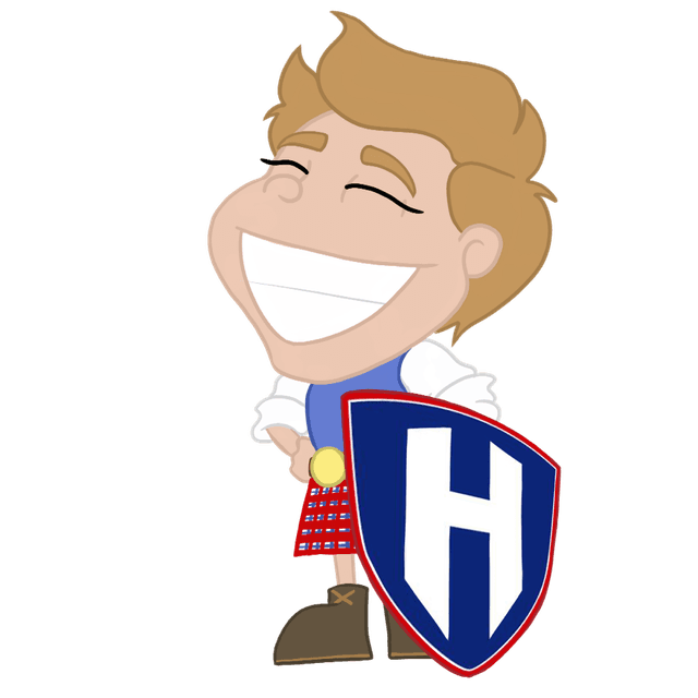 The Battleground Highlanders mascot
